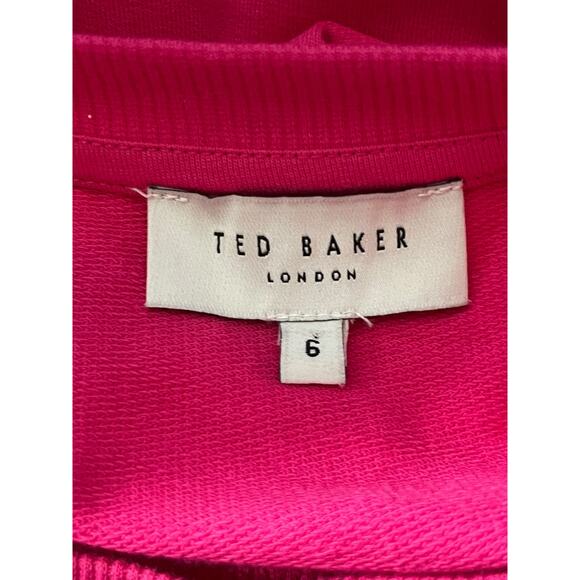 Ted Baker Dress Viannee cotton tiered maxi pink size 6 (US 14) - Picture 5 of 8